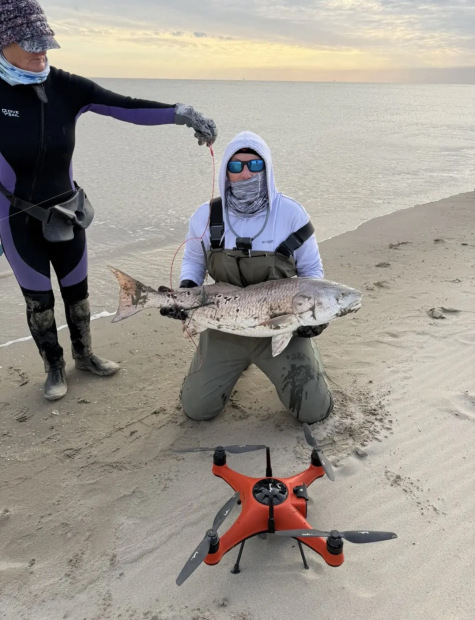 angler portrait beach