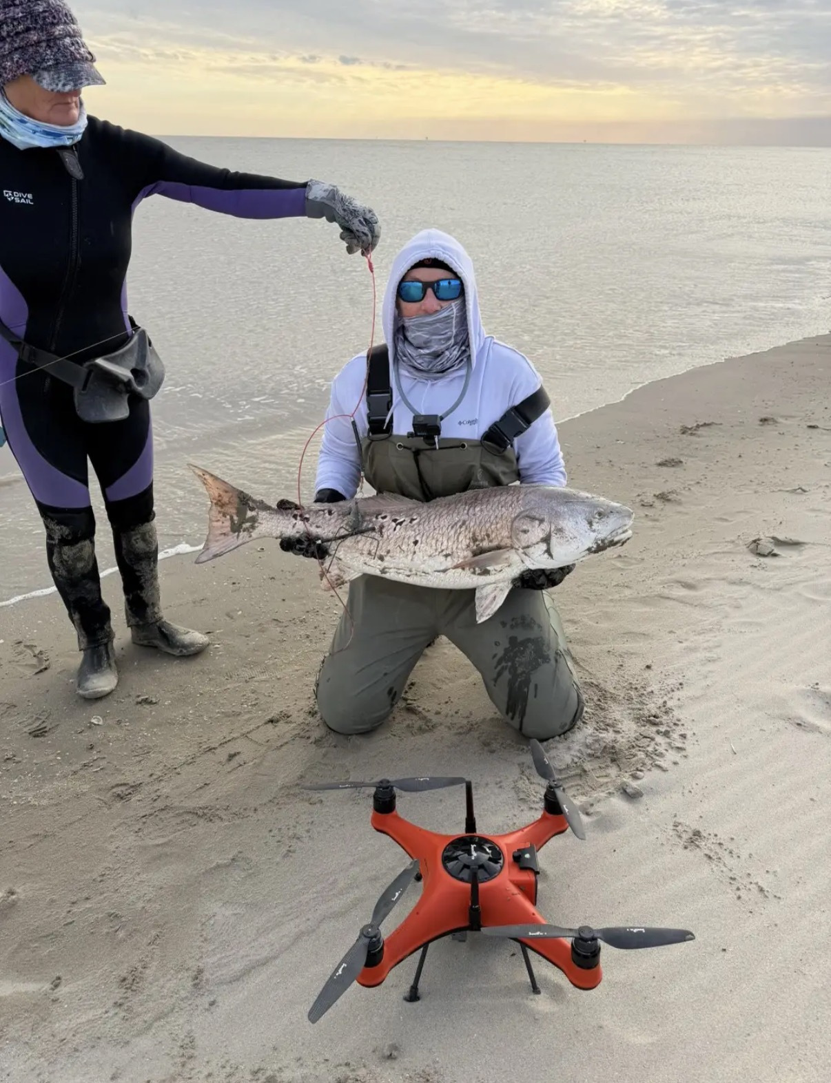 angler portrait beach